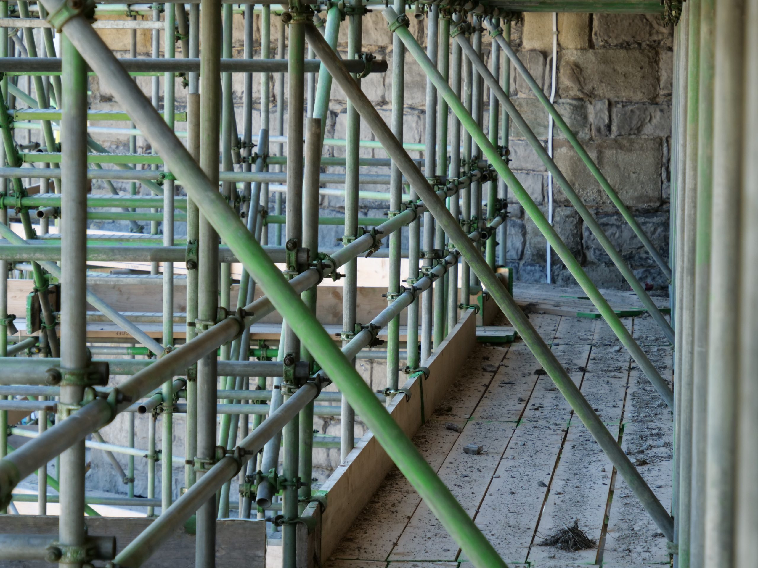An abandoned construction site view